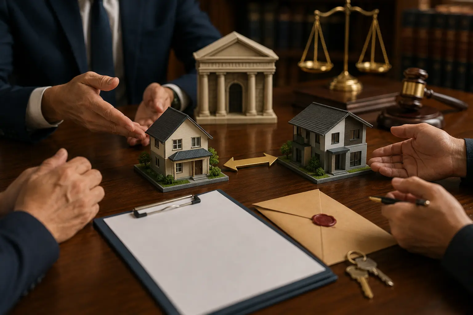 معاوضه ملک در رهن بانک