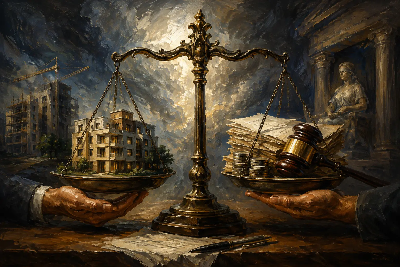 تهاتر بدهی با ملک