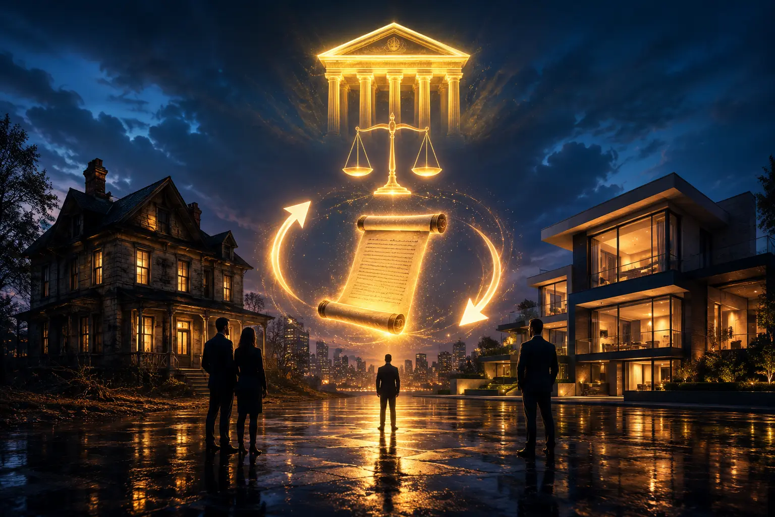 معاوضه ملک در رهن بانک